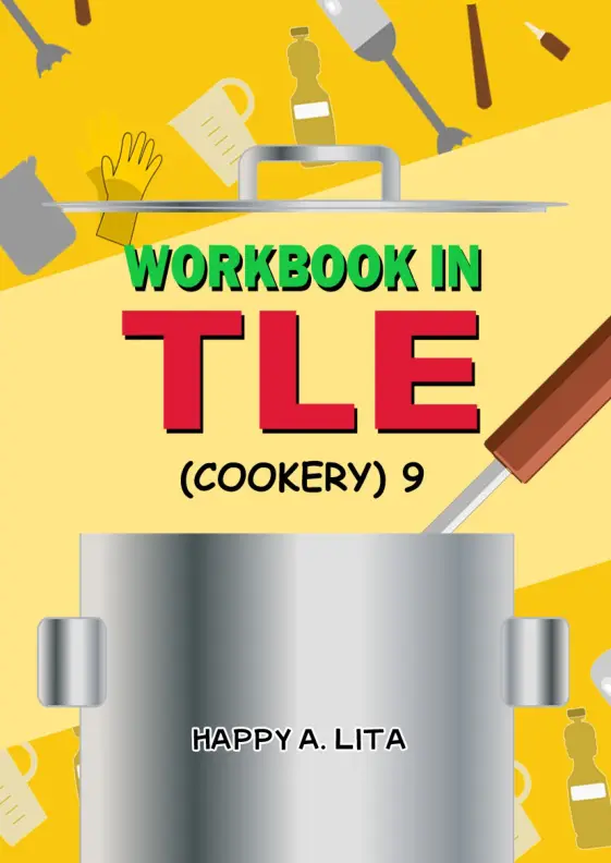 Cover of Woorkbook in TLE (COOKERY) 9