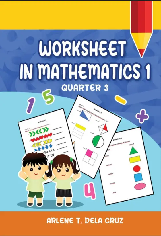 Cover of Worksheet in Mathematics 1 Quarter 3
