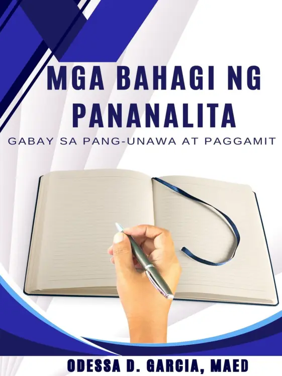 Cover of MGA BAHAGI NG PANANALITA : Gabay sa Pang-unawa at Paggamit