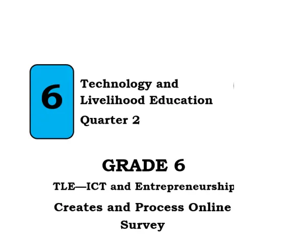 Cover of Technology and Livelihood Education Quarter 2 : Grade 6 : TLE-ICT and Entrepreneurship Creates and Process Online Survey
