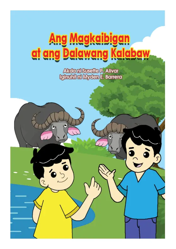 Cover of Ang Magkaibigan at ang Dalawang kalabaw