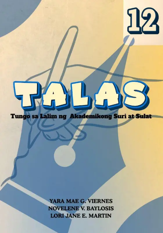 Cover of TALAS (Tungo sa Lalim ng Akademikong Suri at Sulat) 12