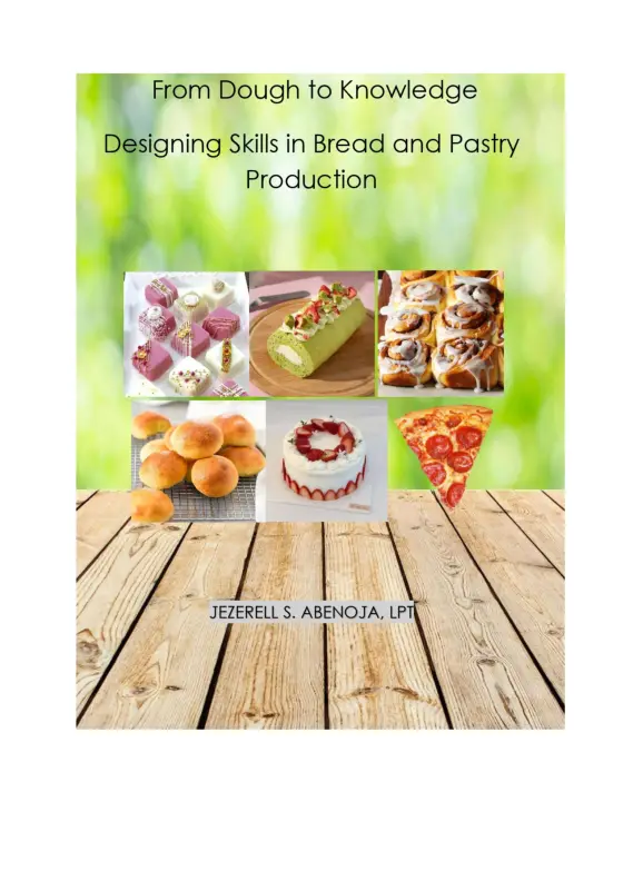 Cover of FROM DOUGH TO KNOWLEDGE : DESIGNING SKILLS IN BREAD AND PASTRY PRODUCTION