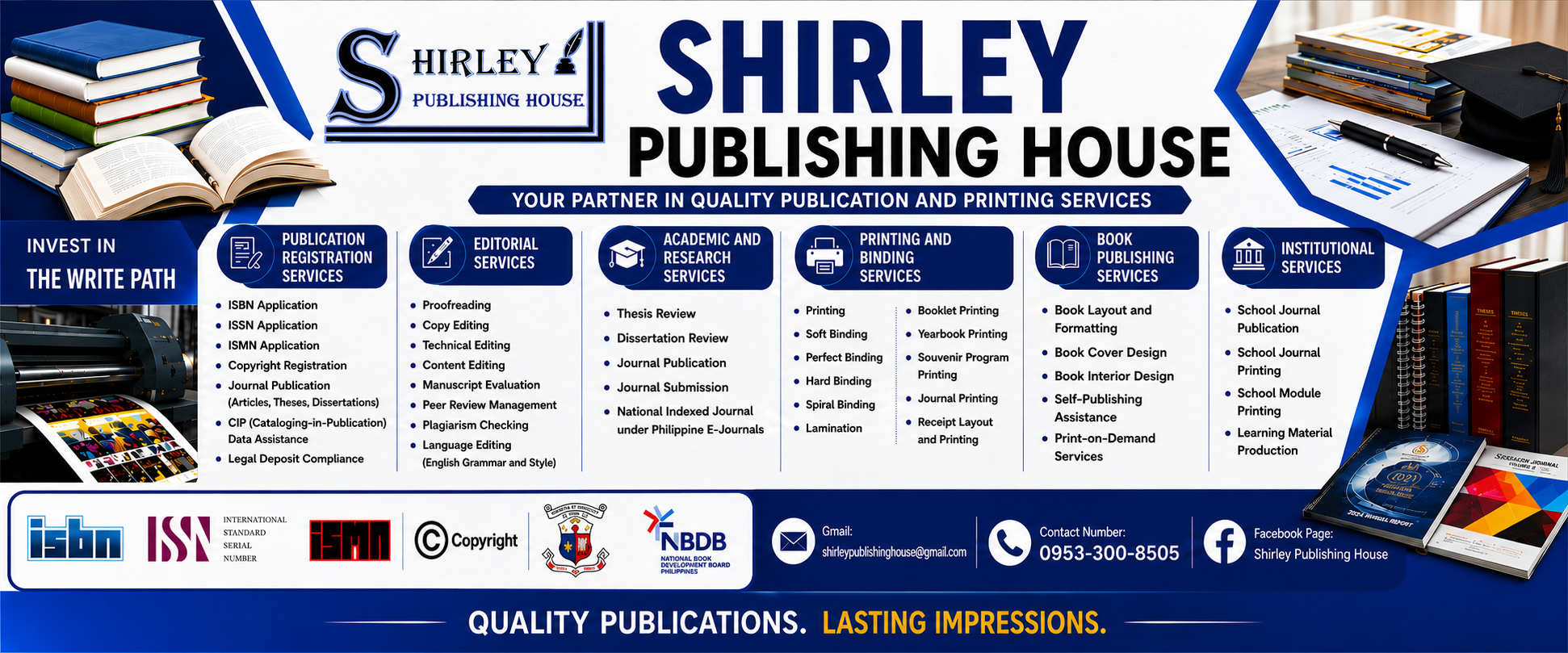 Official Shirley Publishing House services banner